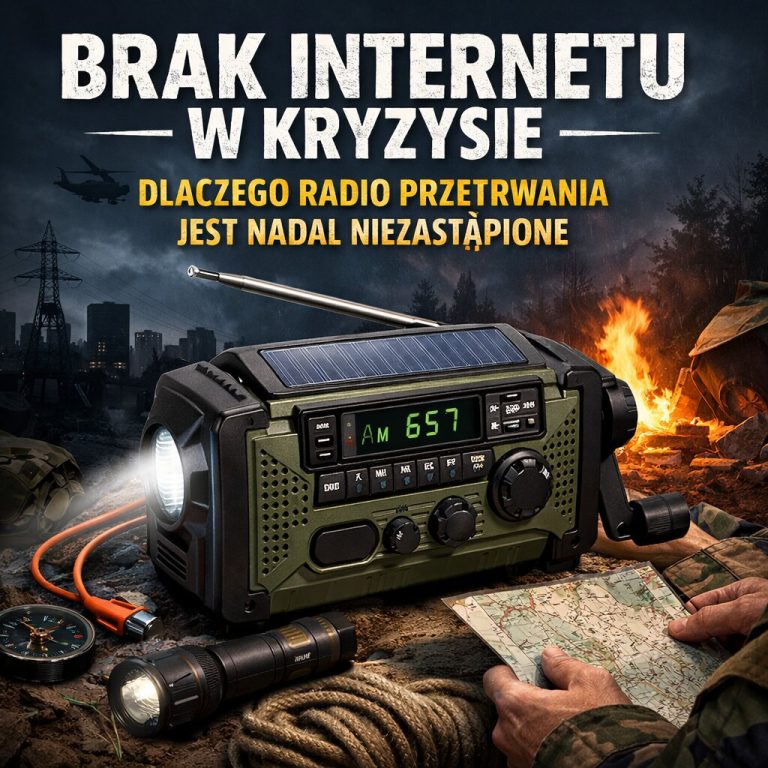 Brak internetu w kryzysie – dlaczego radio przetrwania jest nadal niezastąpione