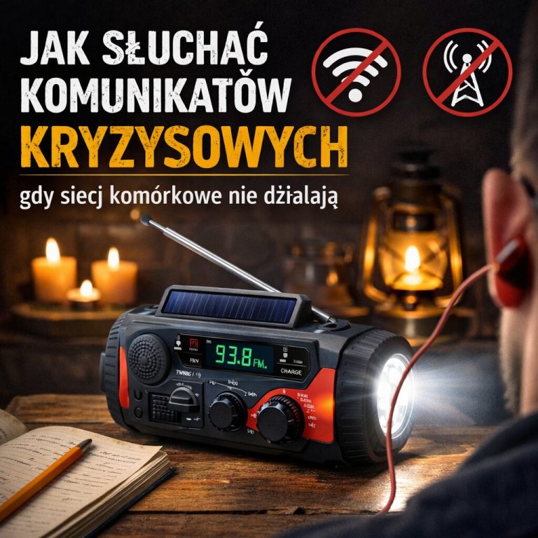 Jak słuchać komunikatów kryzysowych, gdy sieci komórkowe nie działają