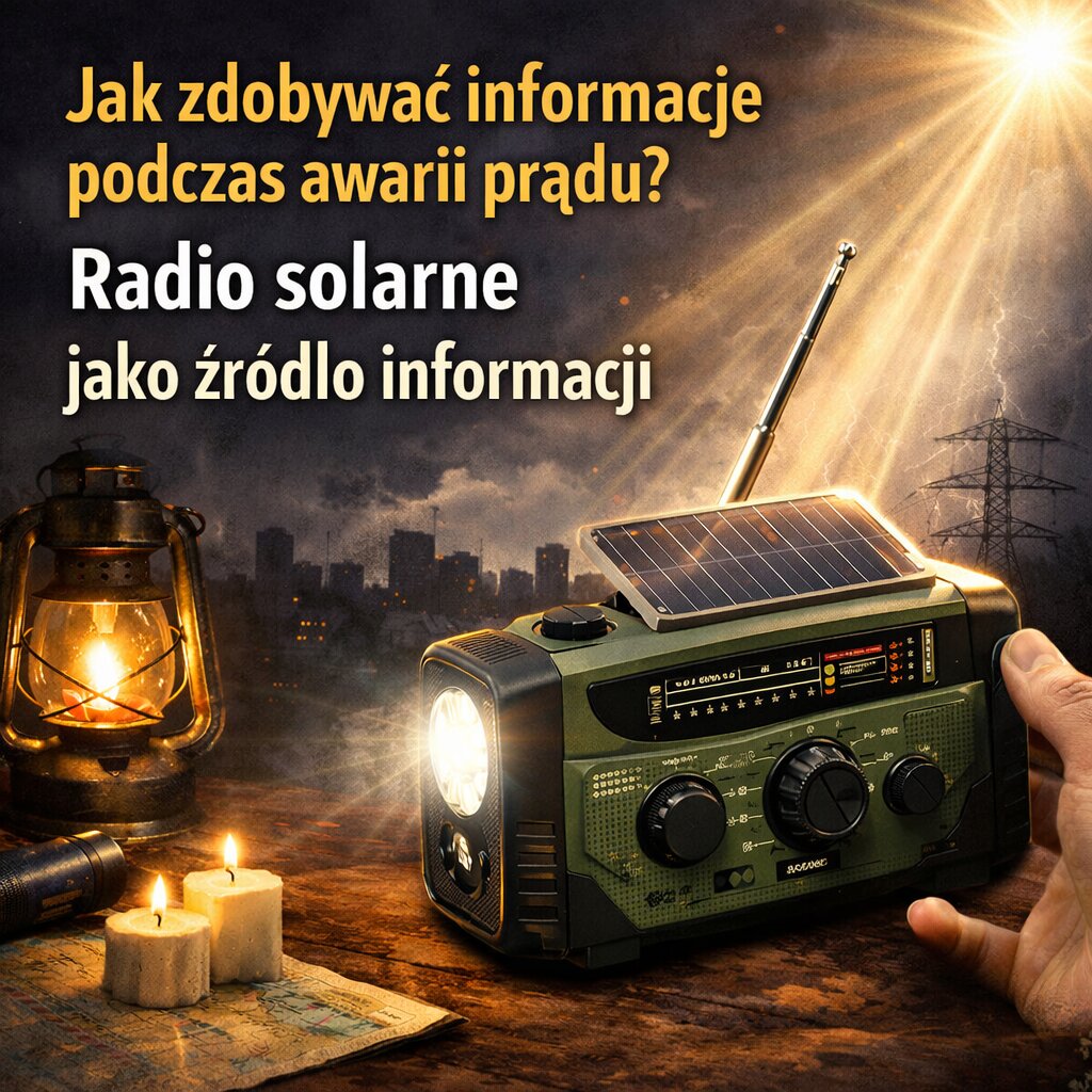 Jak zdobywać informacje podczas awarii prądu Radio solarne jako źródło informacji