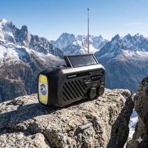 Radio alarmowe Blaupunkt ER10 w górach na skale