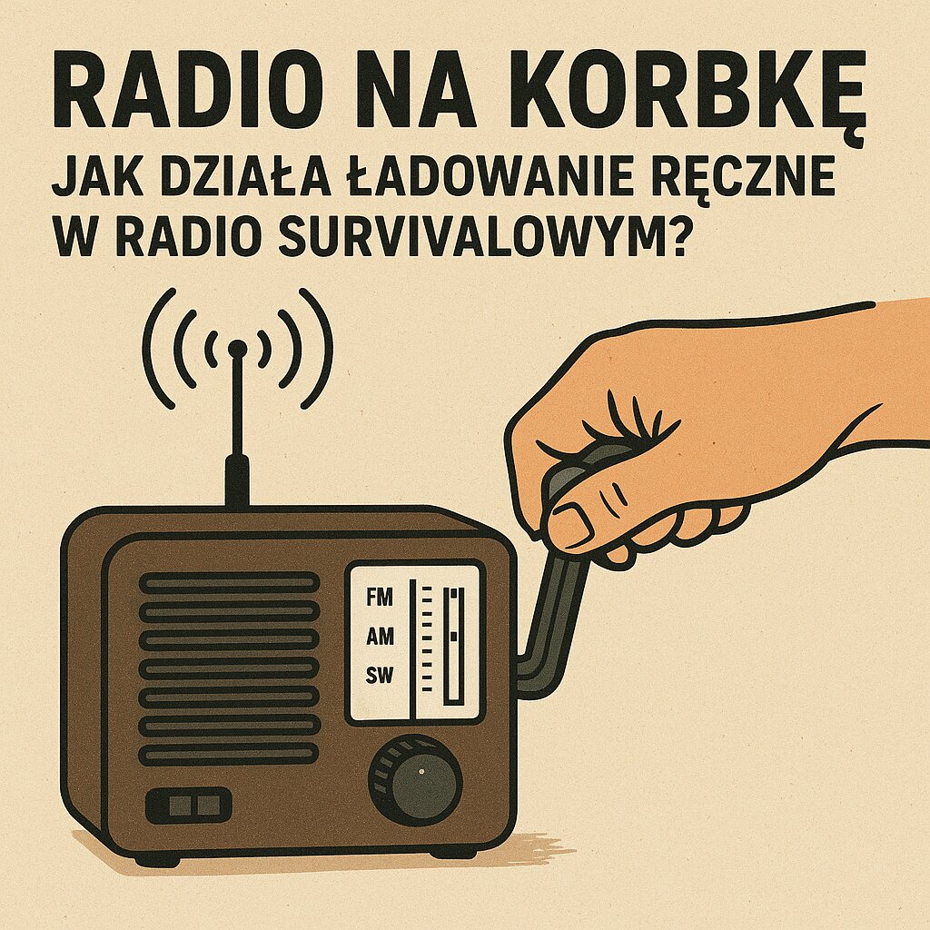 Radio na korbkę – jak działa ładowanie ręczne w radiu survivalowym