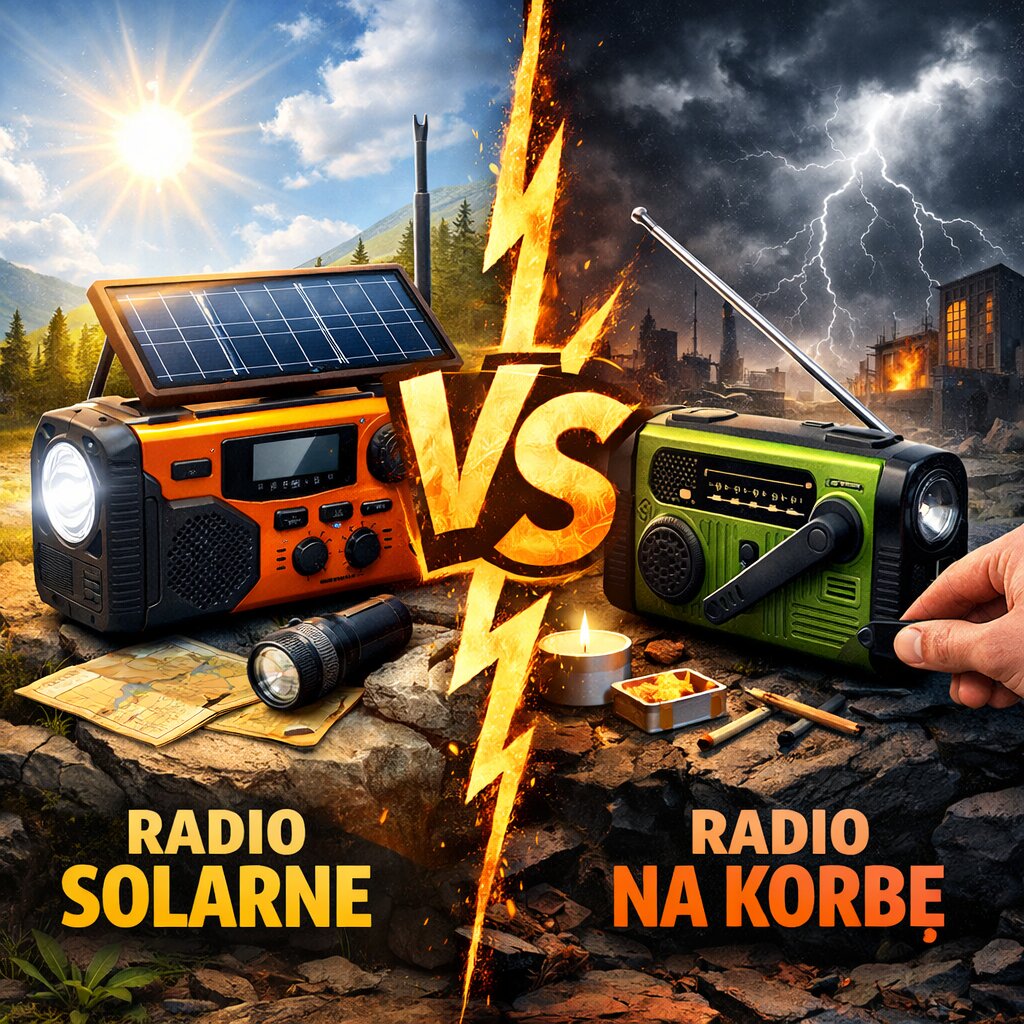 Radio solarne czy radio na korbkę – które sprawdzi się lepiej w kryzysie