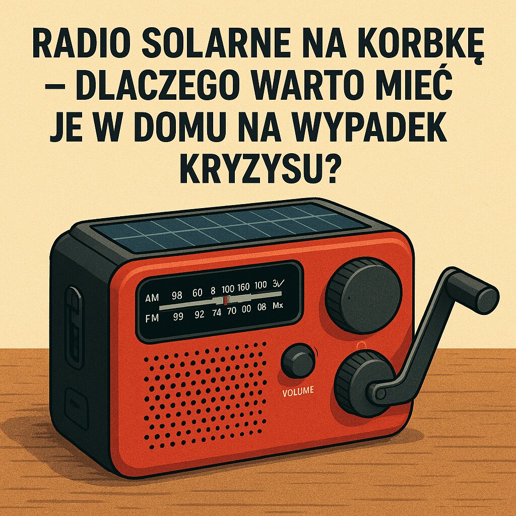 Radio solarne na korbkę – dlaczego warto mieć je w domu na wypadek kryzysu