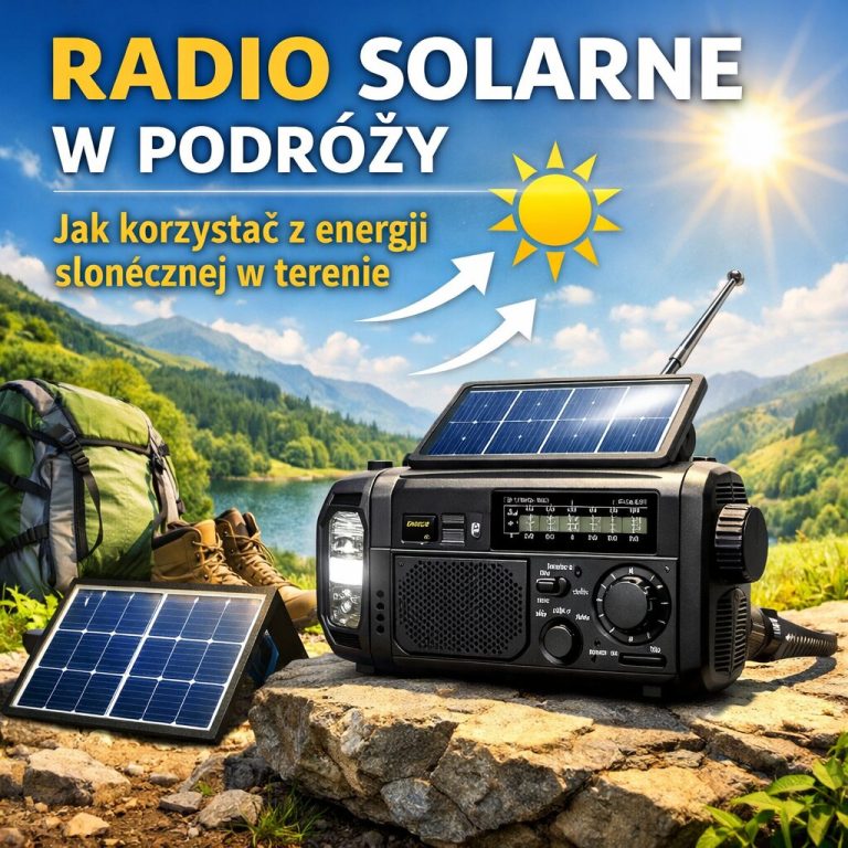 Radio solarne w podróży – jak korzystać z energii słonecznej w terenie