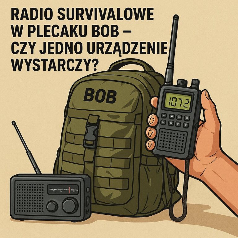 Radio survivalowe w plecaku BOB – czy jedno urządzenie wystarczy