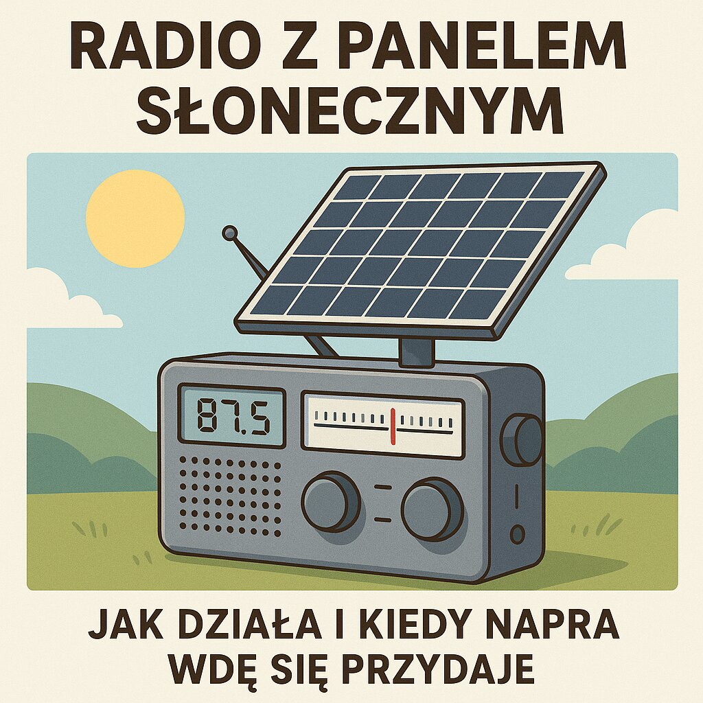 Radio z panelem słonecznym – jak działa i kiedy naprawdę się przydaje